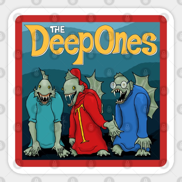 The Deep Ones Sticker by PrettyGhoul